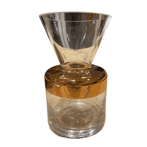Gold Neck Glass Vase