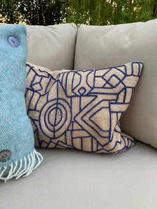 Embroidered Cushion by Lemieux