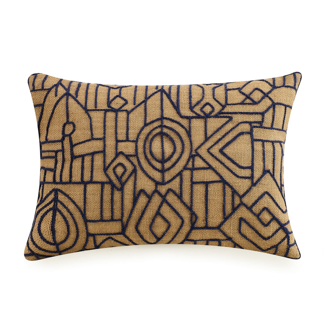 Embroidered Cushion by Lemieux