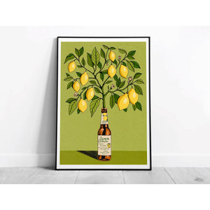 Damm Lemon Tree Print A4