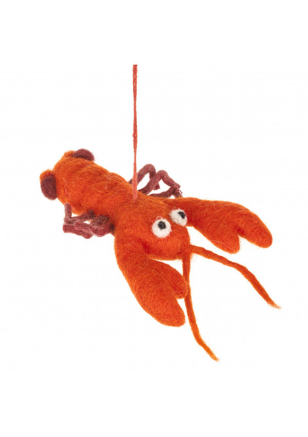 Louella The Lobster Hanging Christmas Decoration