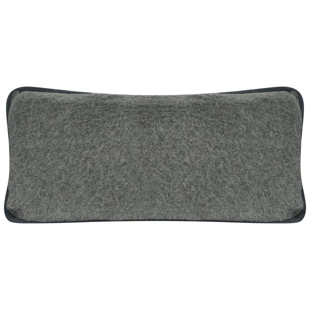 Merino Grey Wool Cushion